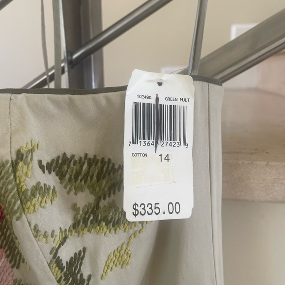 Vintage Floral Embroidered Strapless Dress - Picture 5 of 16